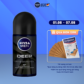 Lăn Ngăn Mùi Nivea Men Than Hoạt Tính 80031 (50ml)