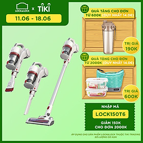 Máy Hút Bụi Không Dây Dùng Pin Sạc Lock&Lock ENV116WHT (150W) - Hàng Chính Hãng