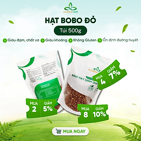 Hạt Bobo (Cao lương) đỏ Sức Khỏe Xanh, Túi 500g nhập khẩu từ Ấn Độ