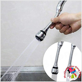 Vòi nước inox tiện dụng xoay 360 độ