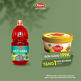{Đơn 199k tặng hộp bơ 80g} Nước chấm Cá Cơm Bếp Vàng siêu tiết kiệm 1.7 lít