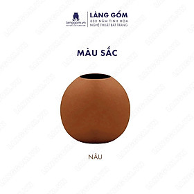 Mua Bình hoa  lọ hoa Gốm sứ Bát Tràng cao cấp Men mát hình tròn dùng làm quà tặng  trang trí - Làng Gốm Bát Tràng