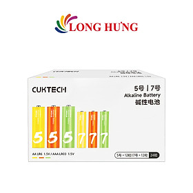 Pin kiềm Cuktech Alkaline 1.5V AA LR6/AAA LR03 (12 viên AA/12 viên AAA) - Hàng chính hãng