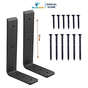 Mua Bộ 2 chân đế chữ L hỗ trợ mặt bàn  ke chữ L dày 1cm treo tường bằng thép đặc phủ sơn tĩnh điện