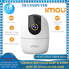Camera IP WiFi 4MP IMOU IPC-A42P-D, phát hiện người lạ bằng AI (Không kèm thẻ nhớ) - Hàng chính hãng FPT phân phối