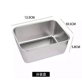 Mua HỘP INOX ĐỰNG THỰC PHẨM KÈM NẮP NHỰA - Hàng chính hãng