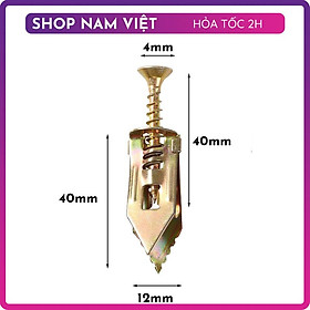 Set 10 Tắc Kê Nở Thép Siêu Bền Kèm Vít
