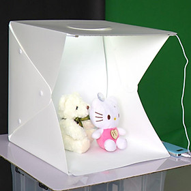 Mua Hộp chụp sản phẩm Lớn 40x40x40cm tích hợp 2 đèn LED - kết nối bằng nút bấm