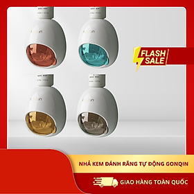Nhả Kem Đánh Răng Tự Động GonQin Tặng Kèm Miếng Dán Siêu Chắc - Thiết Kế Hiện Đại, Màu Sắc Sang Trọng