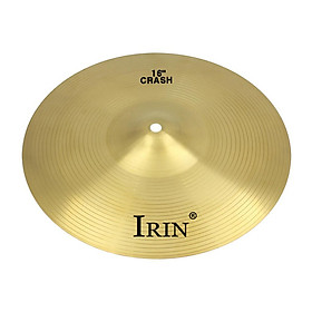 16 Inch Crash Cymbal Drum Set Brass Cymbal for Percussion Students Beginners