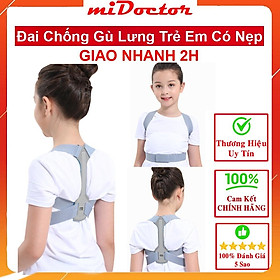 Đai Chống Gù Lưng Trẻ Em Có Nẹp Cho Bé Cân Nặng Từ 15 kg Đến 42 Kg - Chính Hãng miDoctor mi04