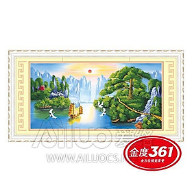 Mua Tranh thêu chữ thập 5d Tùng bất lão   30253   chưa thêu