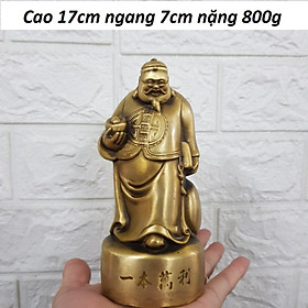 Mua Tượng Quản gia cầm thỏi vàng bằng đồng MS695