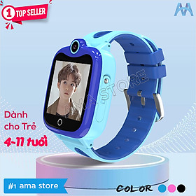 Đồng hồ Thông minh SOS Gọi điện thoại Định vị GPS Chống nước IP67 AMA Watch D06S cho Trẻ con 4 tuổi 5 tuổi 6 tuổi 7 tuổi 8 tuổi 9 tuổi 10 tuổi 11 tuổi Hàng nhập khẩu