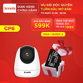 Camera IP Wifi Tenda CP6 Full HD 2K 360 - Hàng chính hãng