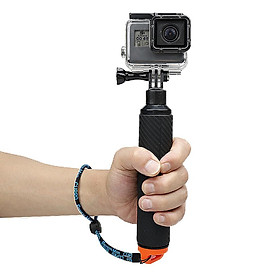 Floating Hand Grip for Gopro Hero 5 6 Black - Floating Handle Mount with Thumb Screw / Adjustable Wrist Strap / Wrench / Conversion Adapter / Trigger