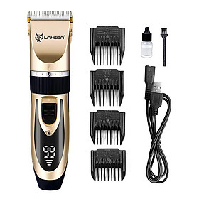 USB Electric Pet Hair Trimmer Kit Clipper Dogs Cat Rechargeable Shaver