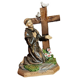 Religious Figure Standing Statue Collectible Figurine for Yard Office Garden