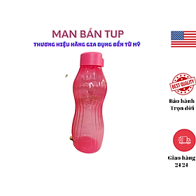 Bình nước Eco 880ml, để được ngăn đông -18 độ, màu Hồng nhạt