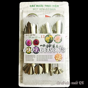 Bộ 10 dụng cụ làm rau câu 3D – Bộ số 13 - Tặng kèm kim nhụy – Mã số 1510
