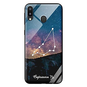 Ốp kính 12 cung Hoàng Đạo cho Samsung Galaxy M20 Capricorn - Hàng chính hãng