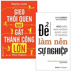 Hình ảnh Combo Gieo Thói Quen Nhỏ, Gặt Thành Công Lớn + Để Làm Nên Sự Nghiệp (Bộ 2 Cuốn)