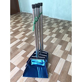 Mua Xẽng xúc rác inox mẫu đẹp dày 80x33cm dùng làm ky hốt rác có cán cao không khom lưng