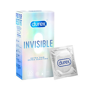 Bcs Durex Invisible Extra Sensitive - 10s - Siêu Mỏng - Nhập Khẩu Thái Lan