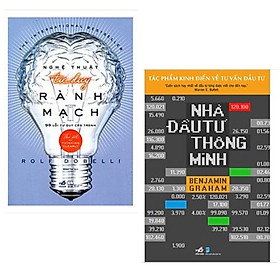 Hình ảnh Combo sách kỹ năng: Nghệ Thuật Tư Duy Rành Mạch + Nhà Đầu Tư Thông Minh