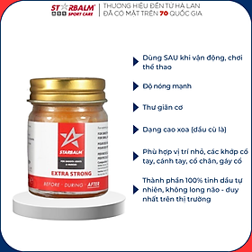 Combo 6 Lọ Dầu Cù Là Starbalm - Hà Lan (Extra Strong) 25g 
