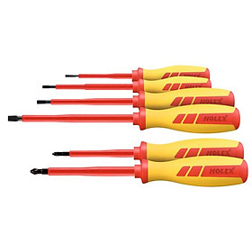 Mua Bộ Tua Vít 2 Cạnh Và 4 Cạnh Cách Điện 100v Holex 667216 6 Cây - Hàng Chính Hãng 100% từ Đức