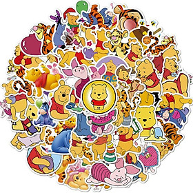 Sticker dán cao cấp Winnie the Pooh Cực COOL ms#193