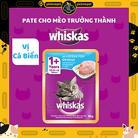 Pate Whiska.s Adult Cho Mèo Lớn, Mèo Trưởng Thành 85g