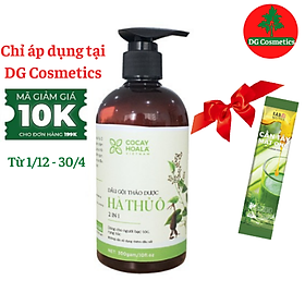 Dầu gội 2in1 HÀ THỦ Ô Cocayhoala 300g giúp tóc suông mượt, ngừa gàu, Tặng Kèm Bột Cần Tây Mật Ong Motree