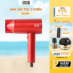 Máy sấy tóc Lebenlang LBL3088 công suất 2100W của Đức, chống xơ rối tóc bằng công nghệ ion - Hàng Chính Hãng - Đỏ