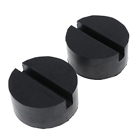 2 Pieces Car Jack Rubber Pad for Car Jack Trolley Jack, Universal