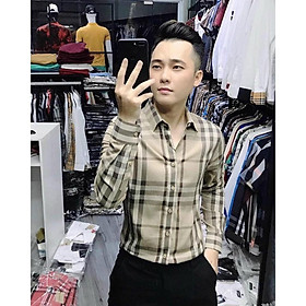 ÁO SƠ MI NAM DÀI TAY , CARO CỰC CHẤT , DÀNH CHO GIỚI TRẺ LANA FASHION