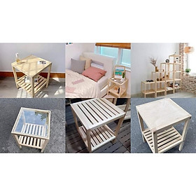 Mua kệ đầu giường bằng gỗ thông 40x40x45
