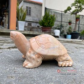 Mua Tượng rùa đá cà rốt phong thủy 16cm - đá Non Nước
