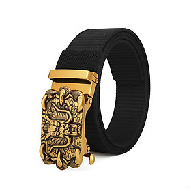Multi-function Men Belt High Quality Nylon Women's Training Belt Metal Automatic Buckle Dragon Pattern Belts