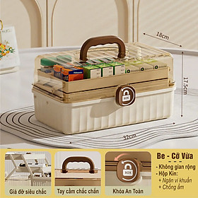 Hộp Đựng Thuốc Gia Đình Kích Thước 32cm x 18cm x 17.5cm - PHỤ KIỆN PHÒNG NGỦ KHÁC