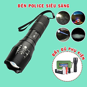 Mua Đèn pin siêu sáng cầm tay xml t6  led cầm tay chống nước chiếu xa sạc điện..