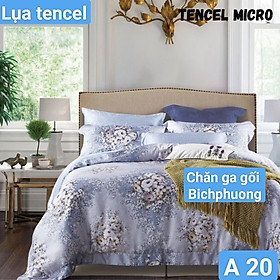 Bộ drap mền tencel hàn quốc 5 món ( 1 drap + 1 chăn chần bông + 3 áo gối) đủ size