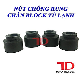 Hình ảnh Review COMBO 4 Nút chống rung chân Block Tủ Lạnh