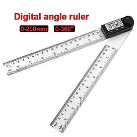 Digital Angle Finder Protractor Gauge 2 in 1 Ruler for Angle Measuring Tool