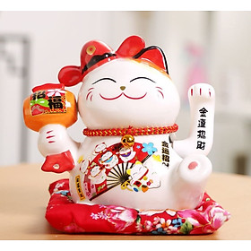 Mua Mèo thần tài vẫy tay may mắn vượng nạp phúc chiêu tài size 16cm
