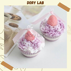Mua Nến Thơm Cupcake Quả Dâu Tây Handmade Không Khói  Phụ Kiện Decor  Quà Tặng - Dory Lab