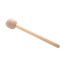 Percussion Bass Drum Mallet Drumstick with Wood Handle for Drummer Band Red