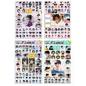 Hình dán sticker Tiêu Chiến 10 tấm