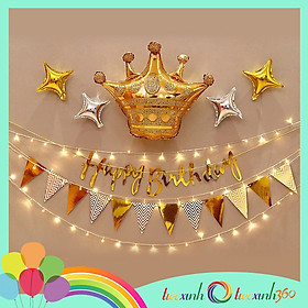 Combo trang trí sinh nhật dây treo và bong bóng TXC13S